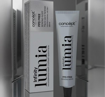 Низкоаммиачный стойкий краситель для волос Infinity LUMIA